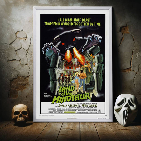 "Land Of The Minotaur" (1977) Framed Movie Poster