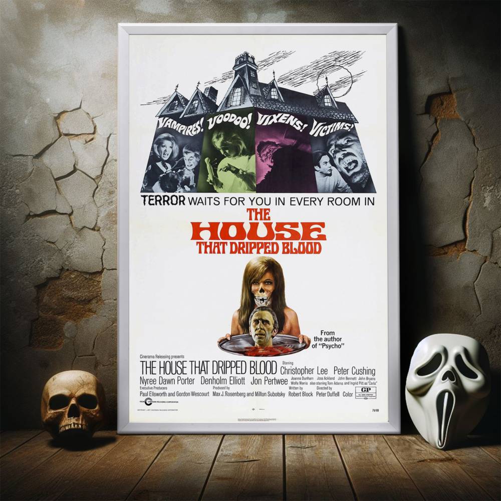 "House That Dripped Blood" (1971) Framed Movie Poster