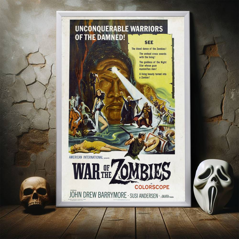 "War Of The Zombies" (1964) Framed Movie Poster