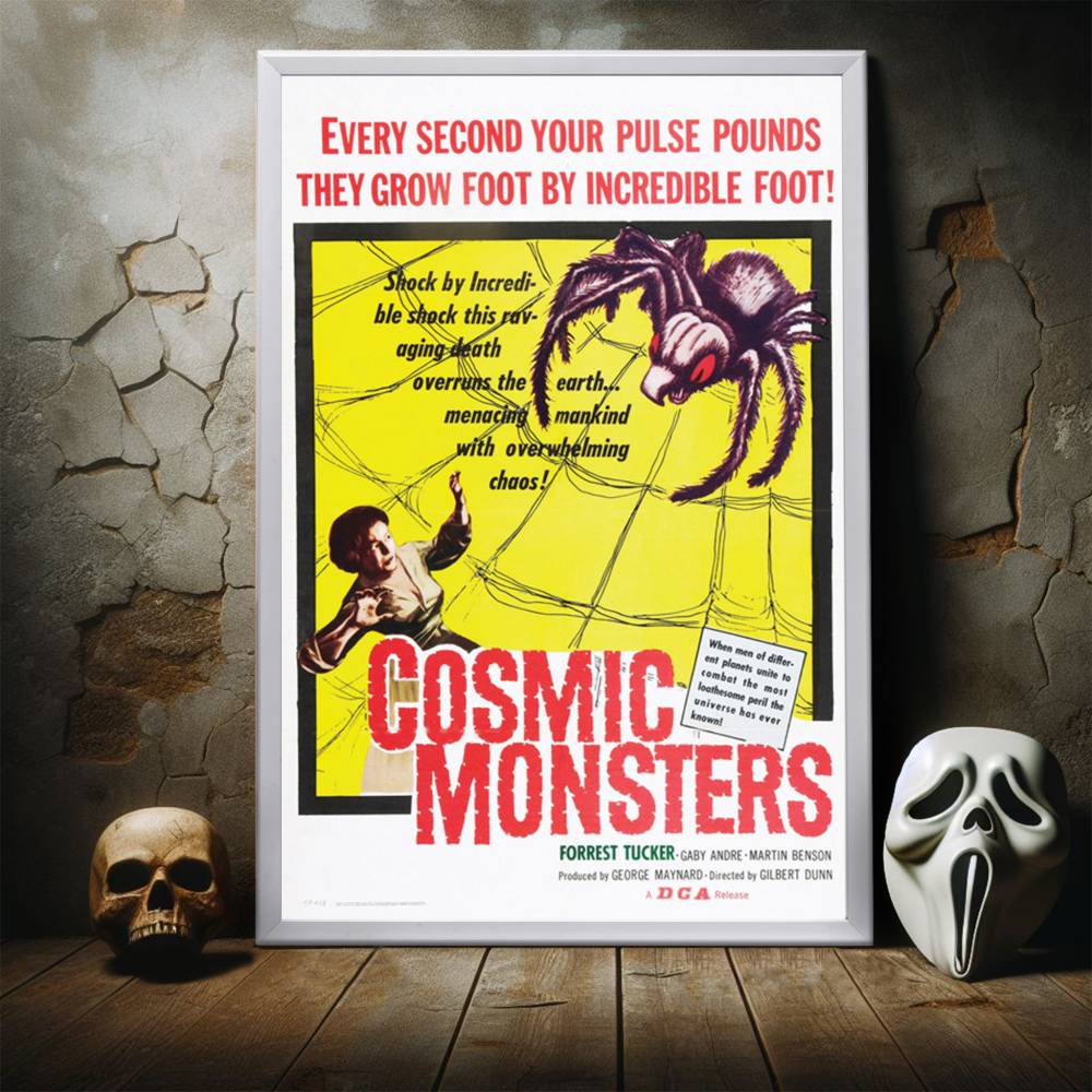 "Cosmic Monsters" (1958) Framed Movie Poster