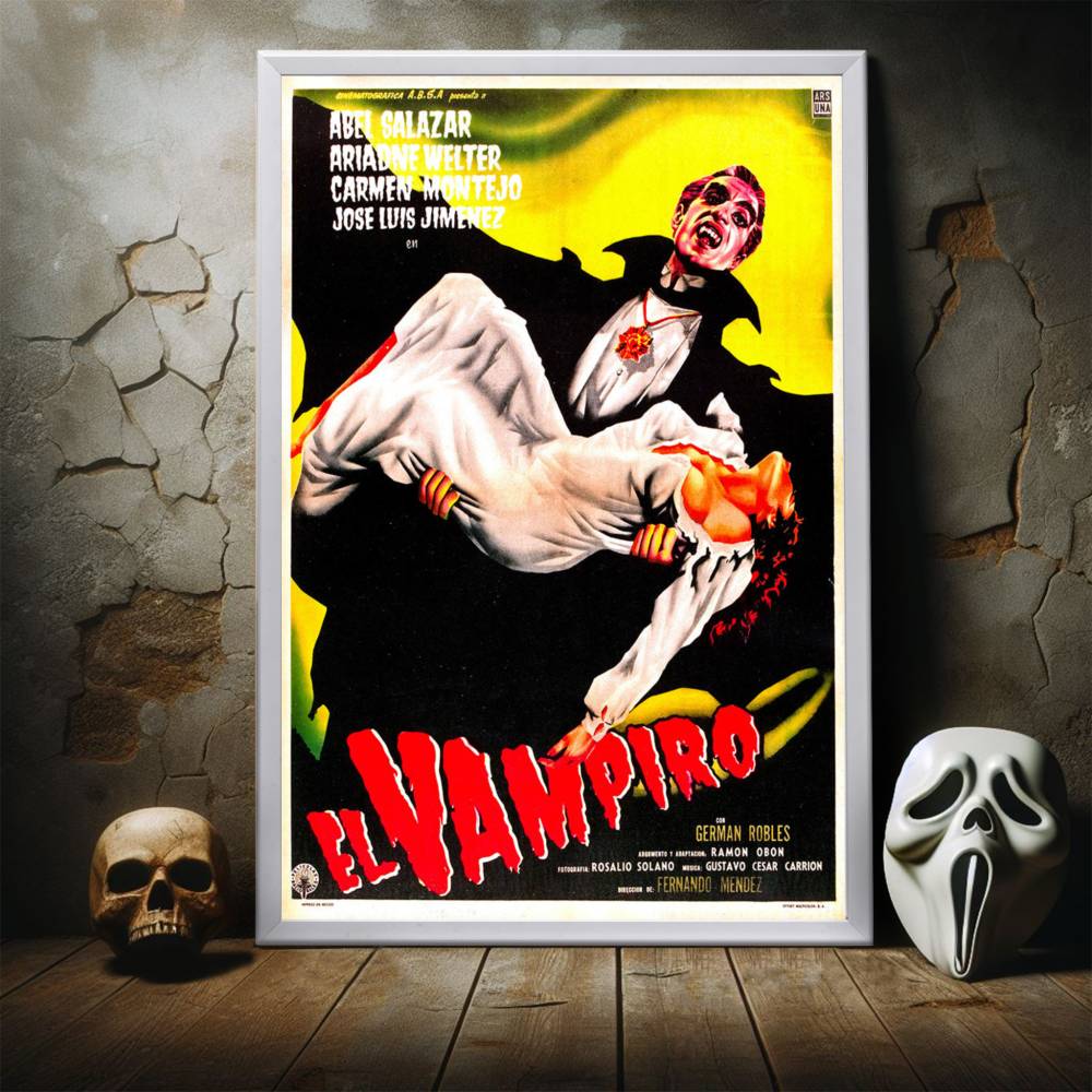 "El Vampiro" (1957) Framed Movie Poster