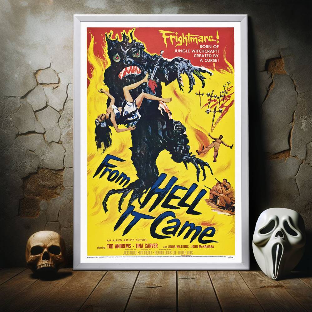 "From Hell It Came" (1957) Framed Movie Poster