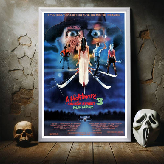 "Nightmare on Elm Street 3: Dream Warriors" (1987) Framed Movie Poster