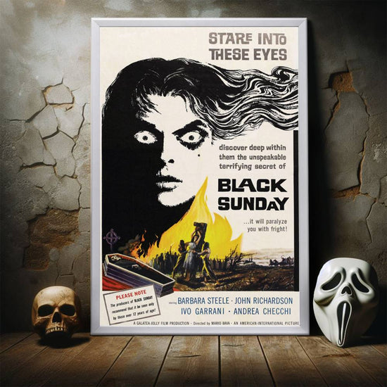 "Black Sunday" (1960) Framed Movie Poster