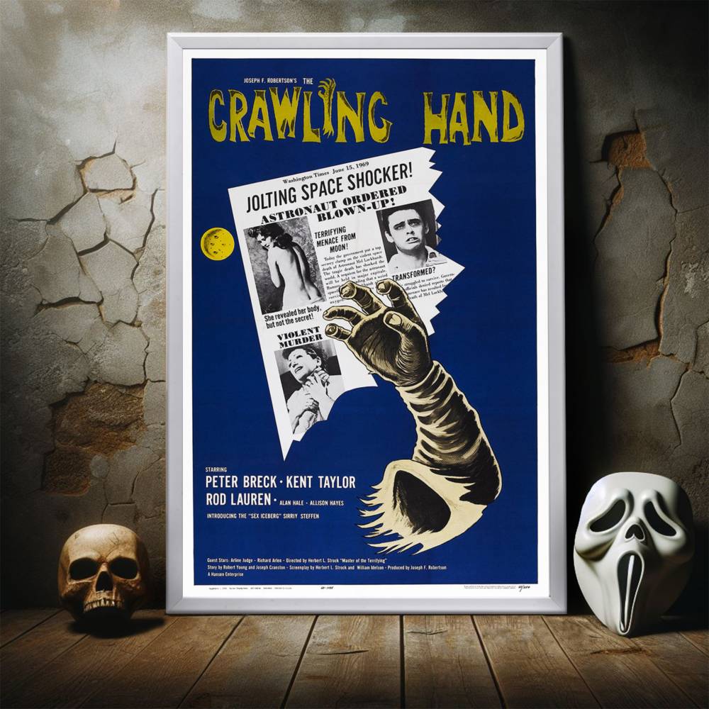 "Crawling Hand" (1963) Framed Movie Poster