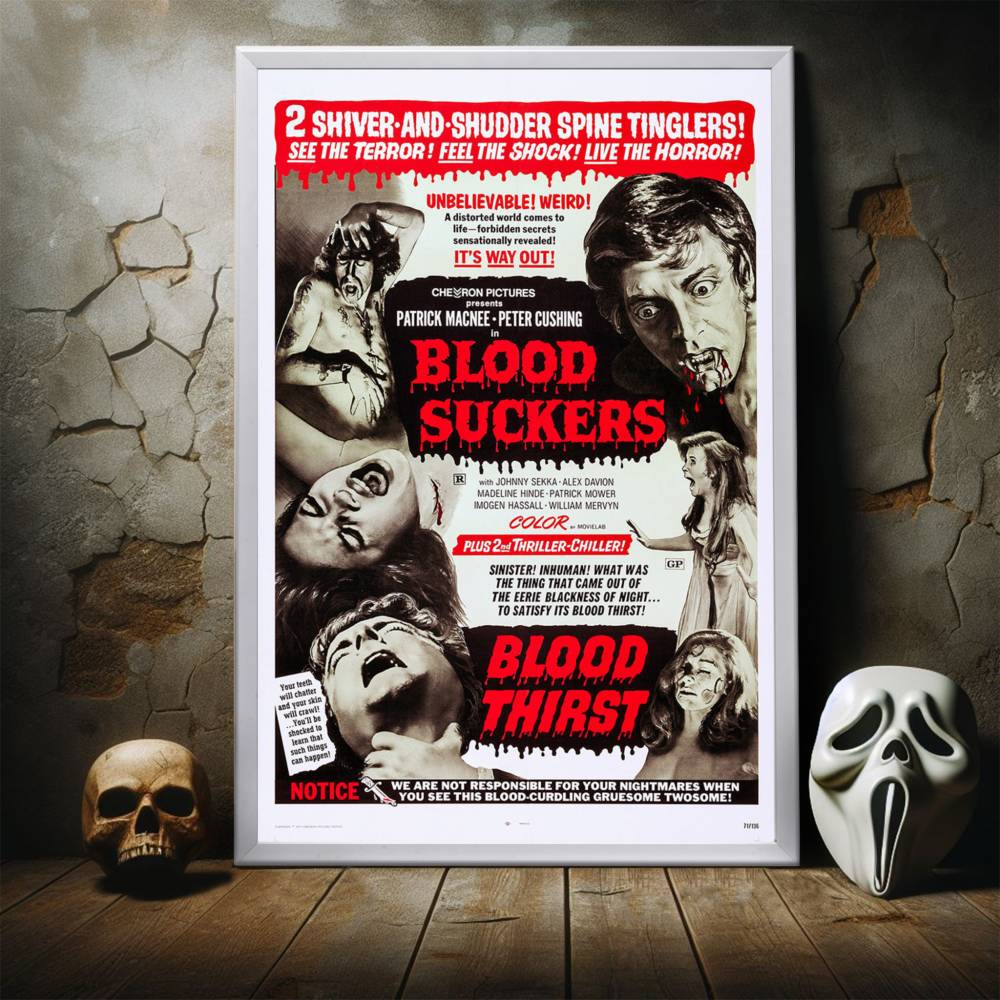 "Blood Suckers" (1971) Framed Movie Poster