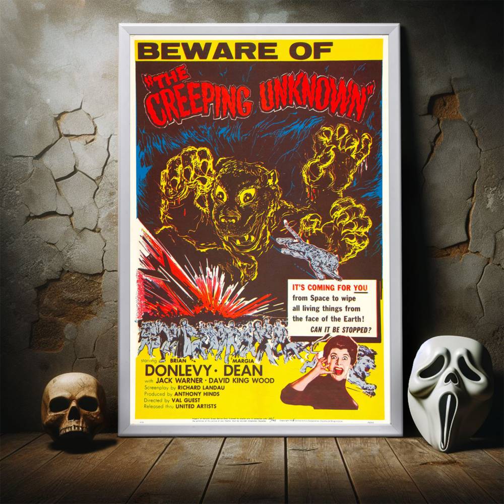 "Creeping Unknown" (1955) Framed Movie Poster