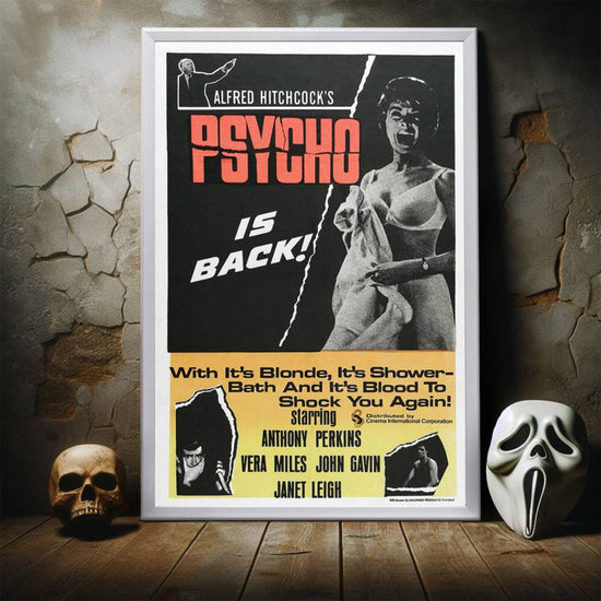 "Psycho" (1960) Framed Movie Poster