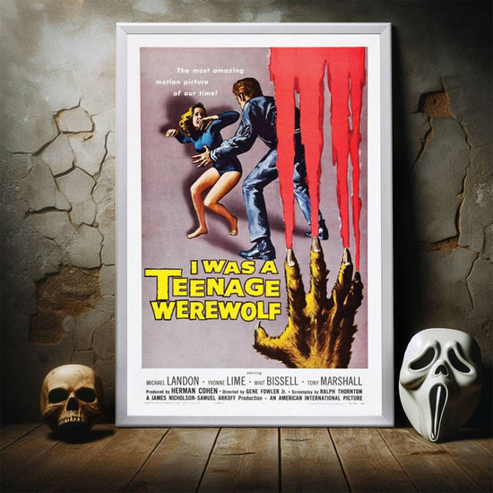 "I Was A Teenage Werewolf" (1957) Framed Movie Poster