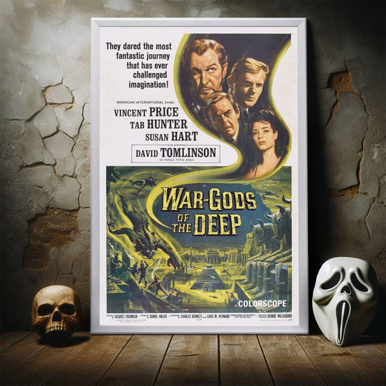 "War-Gods Of The Deep" Framed Movie Poster