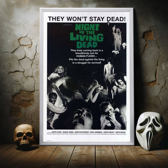 "Night of the Living Dead" (1968) Framed Movie Poster