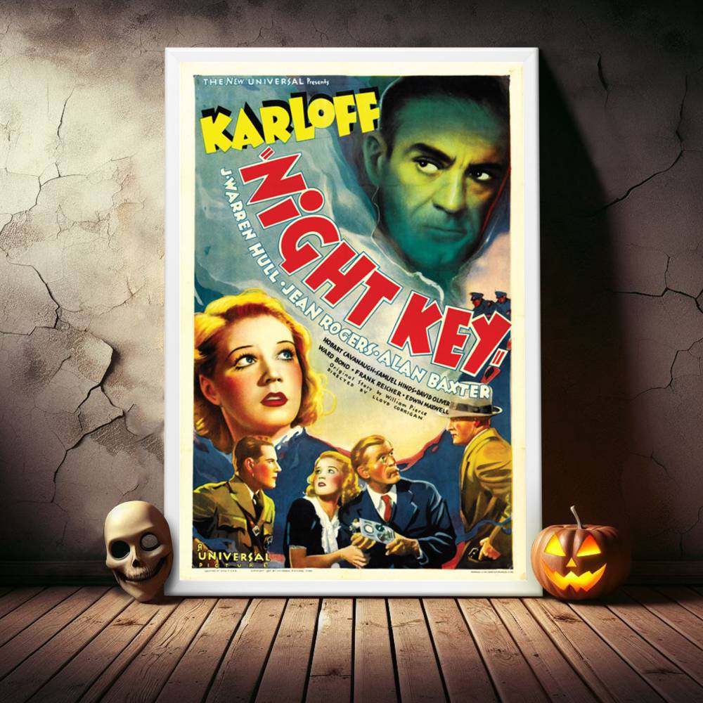 "Night Key" (1937) Framed Movie Poster