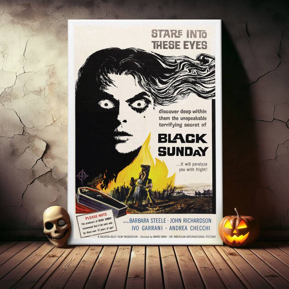 "Black Sunday" (1960) Framed Movie Poster