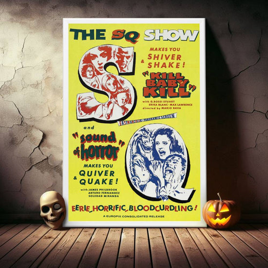 "Kill Baby Kill and Sound of Horror" (1966) Framed Movie Poster