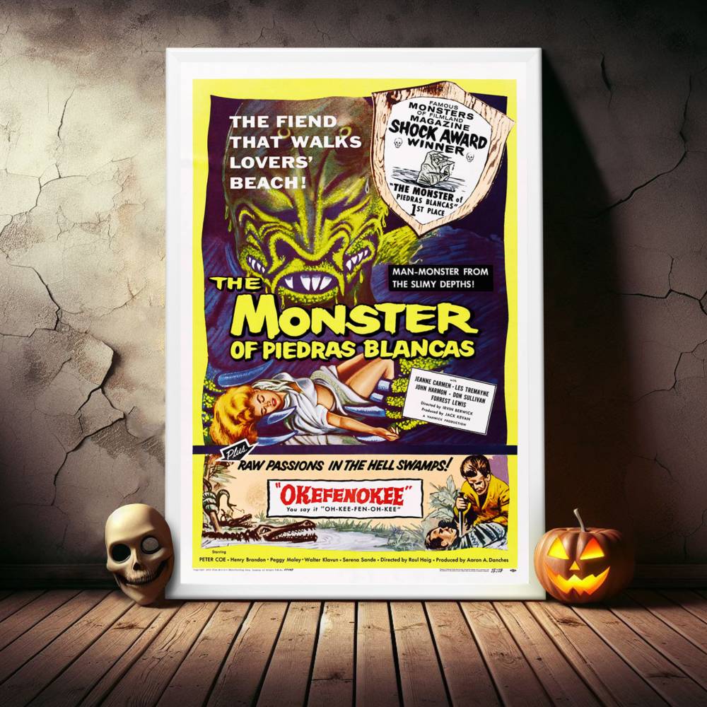 "Monster Of Piedras Blancas" (1959) Framed Movie Poster