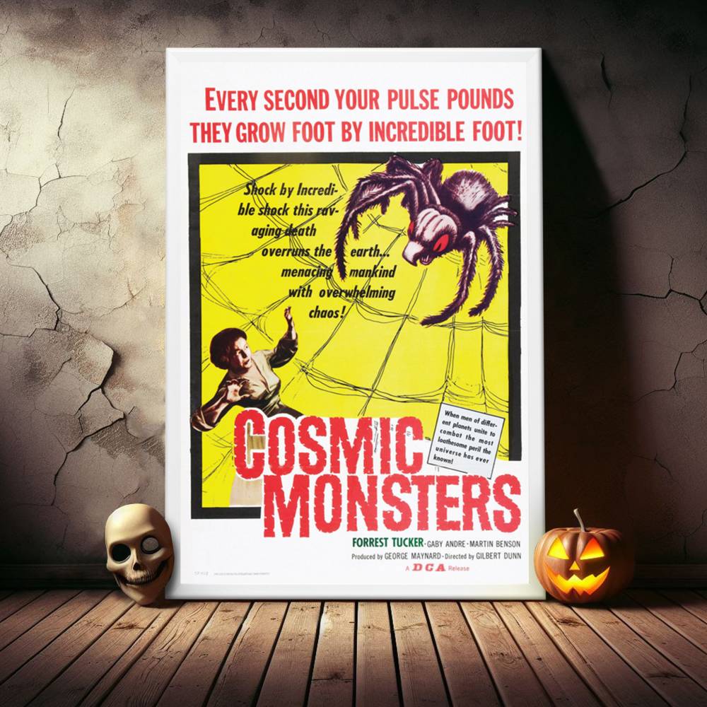 "Cosmic Monsters" (1958) Framed Movie Poster