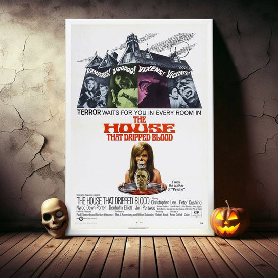 "House That Dripped Blood" (1971) Framed Movie Poster