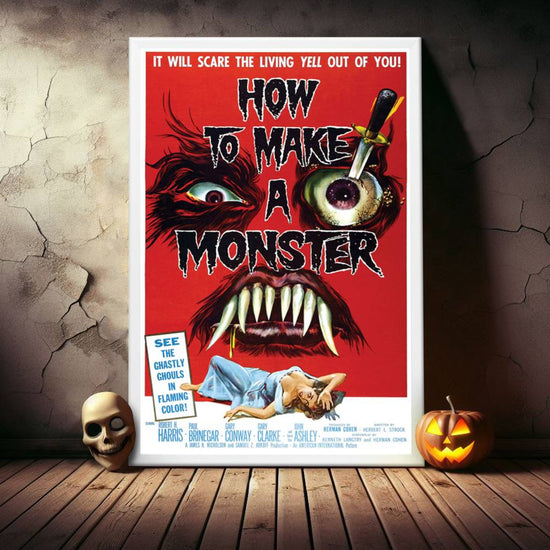 "How To Make A Monster" (1958) Framed Movie Poster