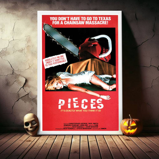 "Pieces" (1982) Framed Movie Poster