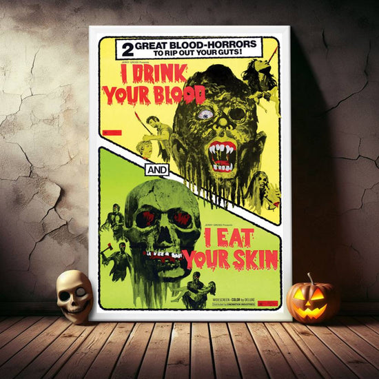 "I Drink Your Blood" (1970) Framed Movie Poster