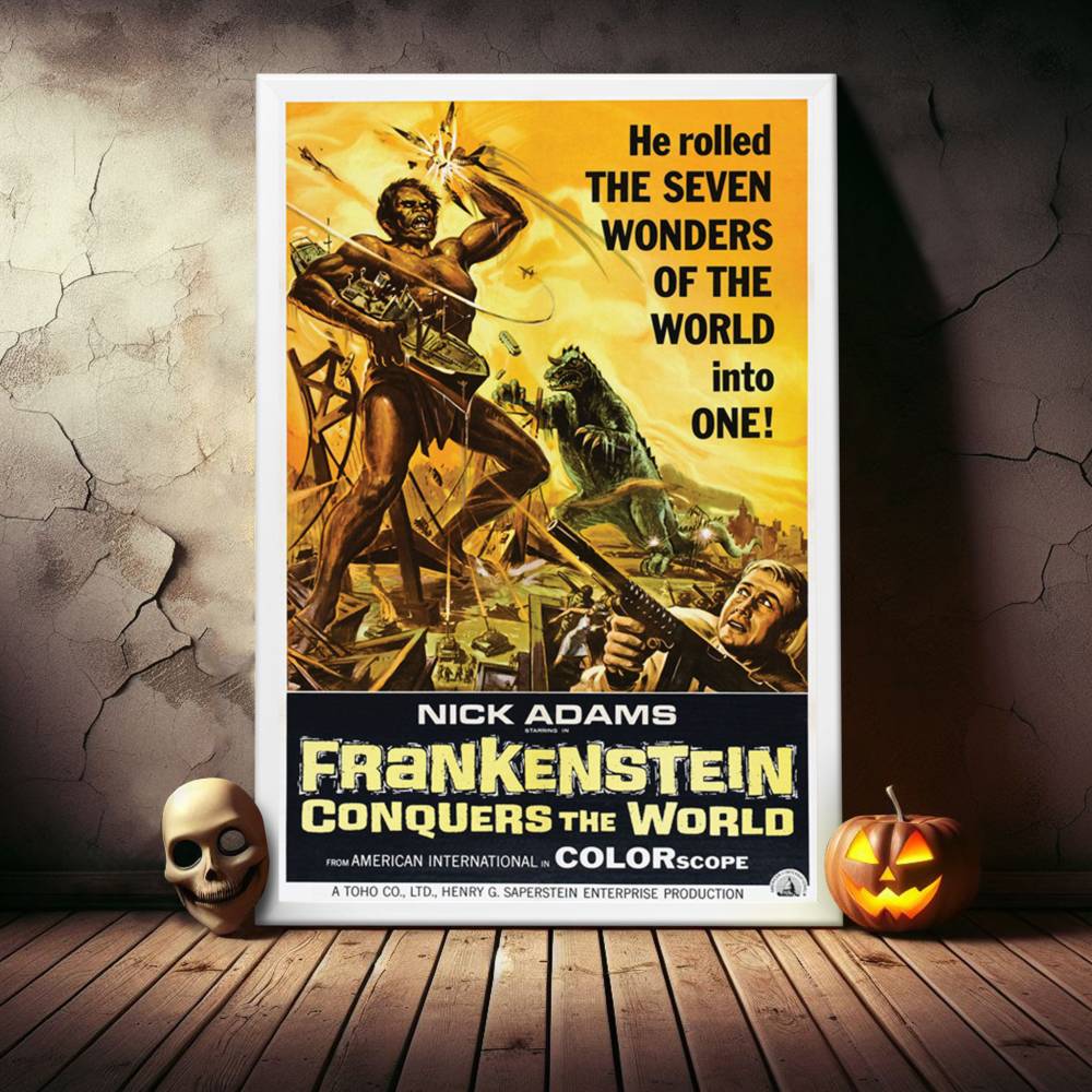 "Frankenstein Conquers The World" (1965) Framed Movie Poster