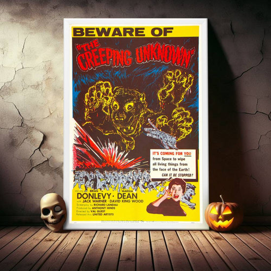 "Creeping Unknown" (1955) Framed Movie Poster