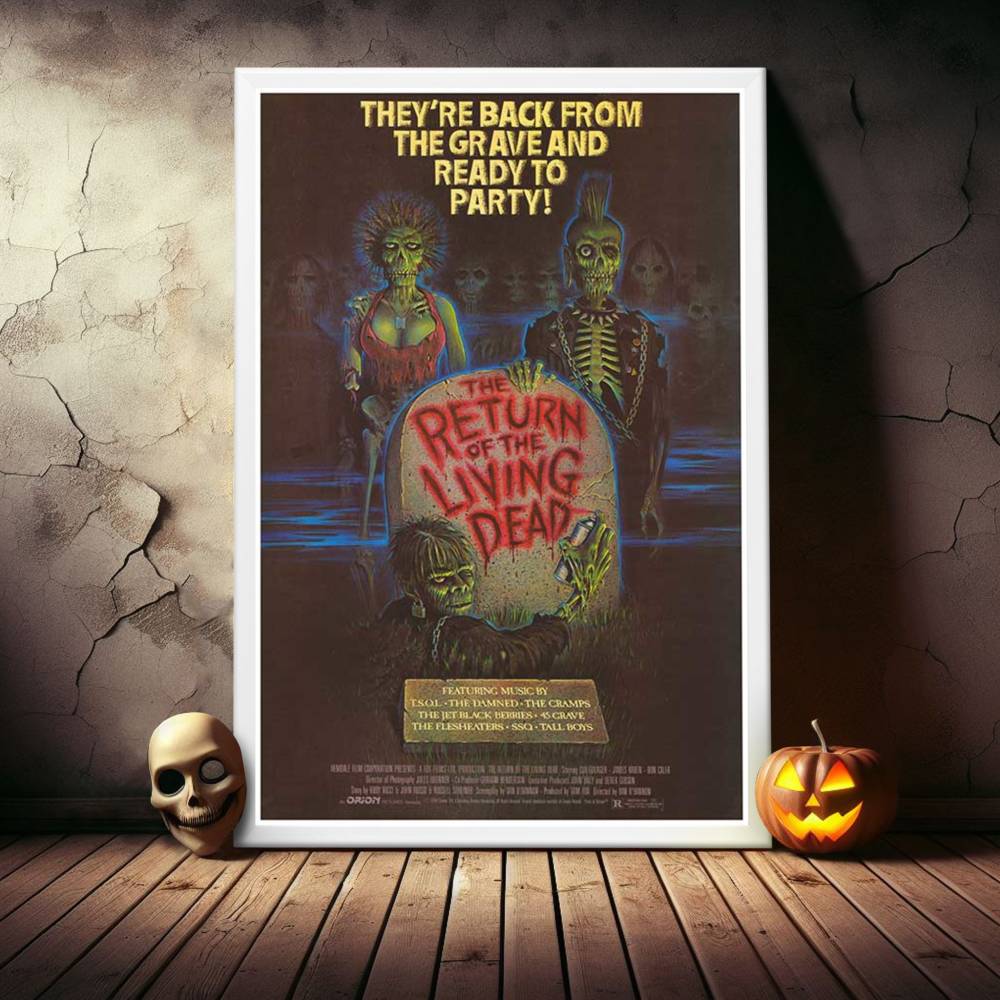 "Return of the Living Dead" (1985) Framed Movie Poster