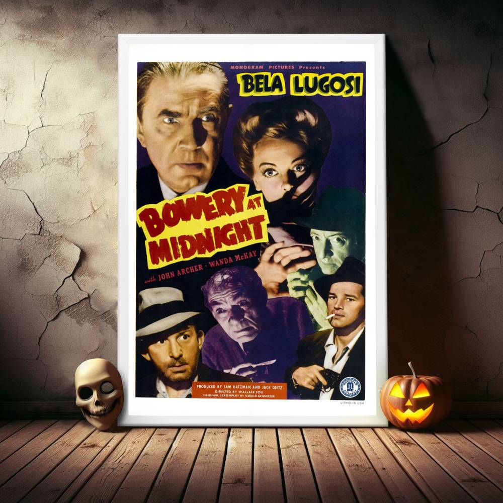 "Bowery At Midnight" (1942) Framed Movie Poster