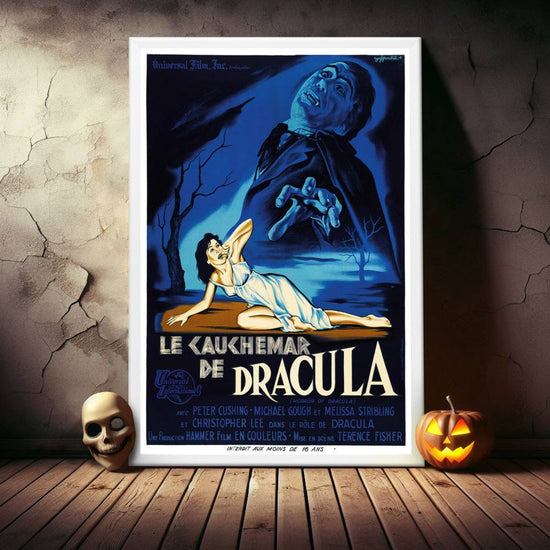 "Horror Of Dracula (French)" (1958) Framed Movie Poster