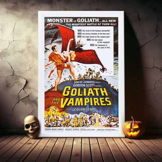 "Goliath And The Vampires" (1961) Framed Movie Poster