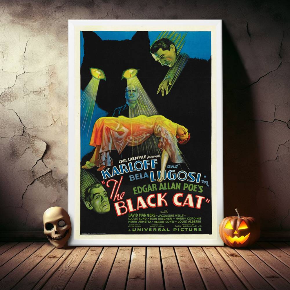 "Black Cat" (1934) Framed Movie Poster