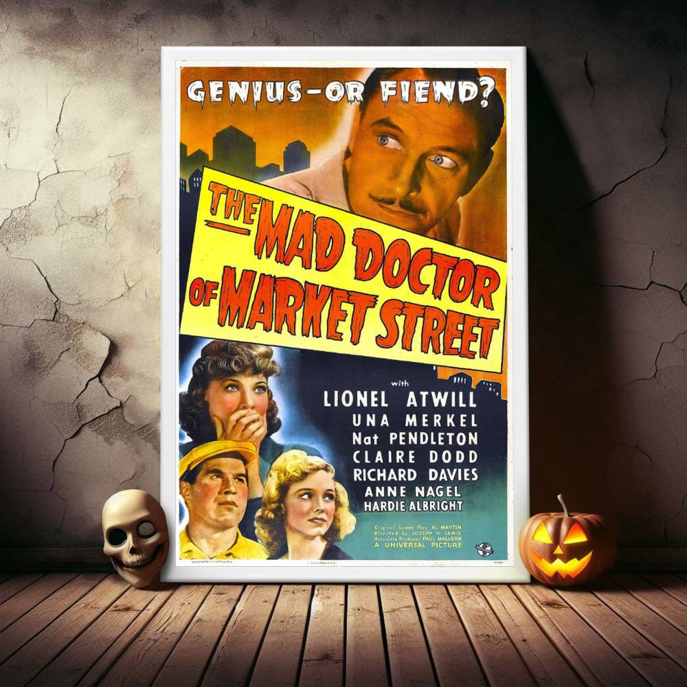 "Mad Doctor Of Market Street" (1942) Framed Movie Poster