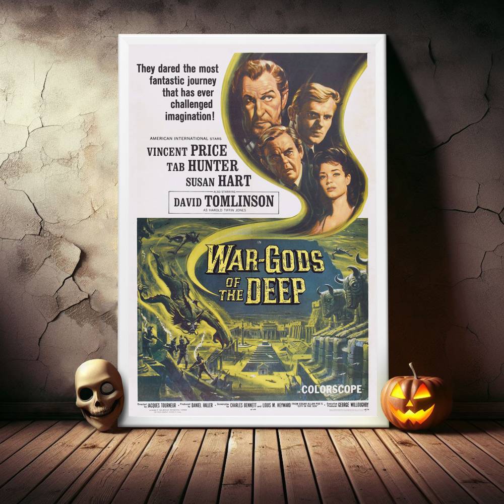 "War-Gods Of The Deep" Framed Movie Poster