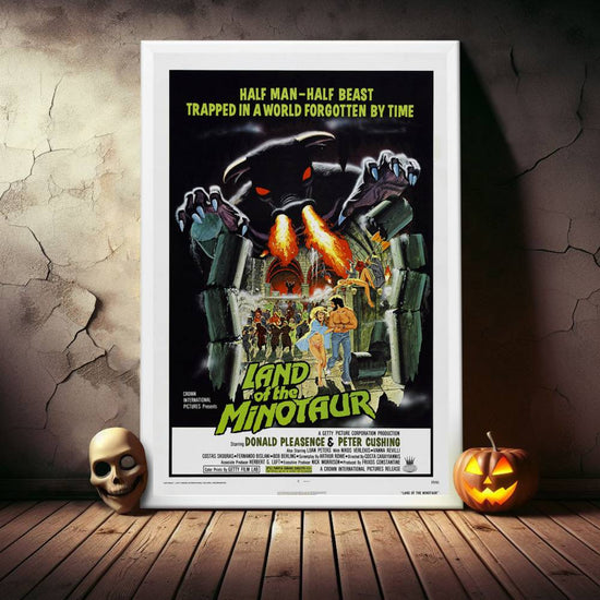 "Land Of The Minotaur" (1977) Framed Movie Poster