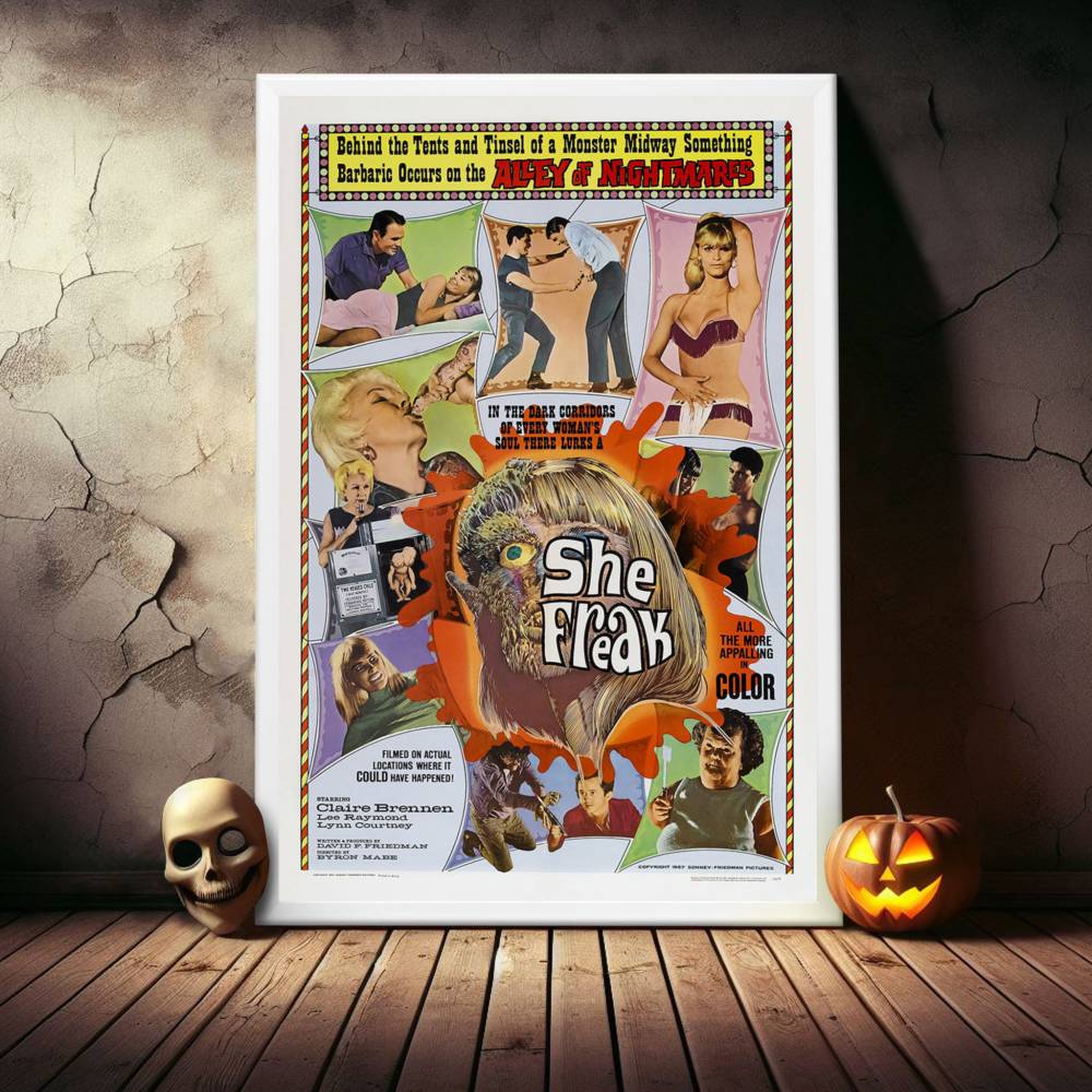 "She Freak" (1967) Framed Movie Poster