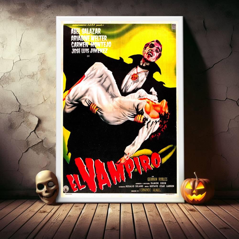 "El Vampiro" (1957) Framed Movie Poster