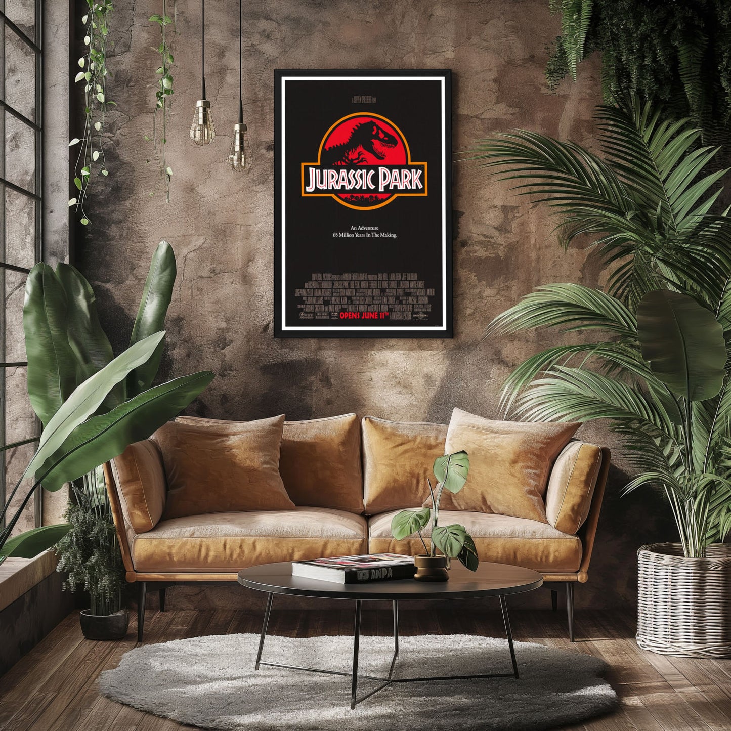 "Jurassic Park" (1993) Framed Movie Poster