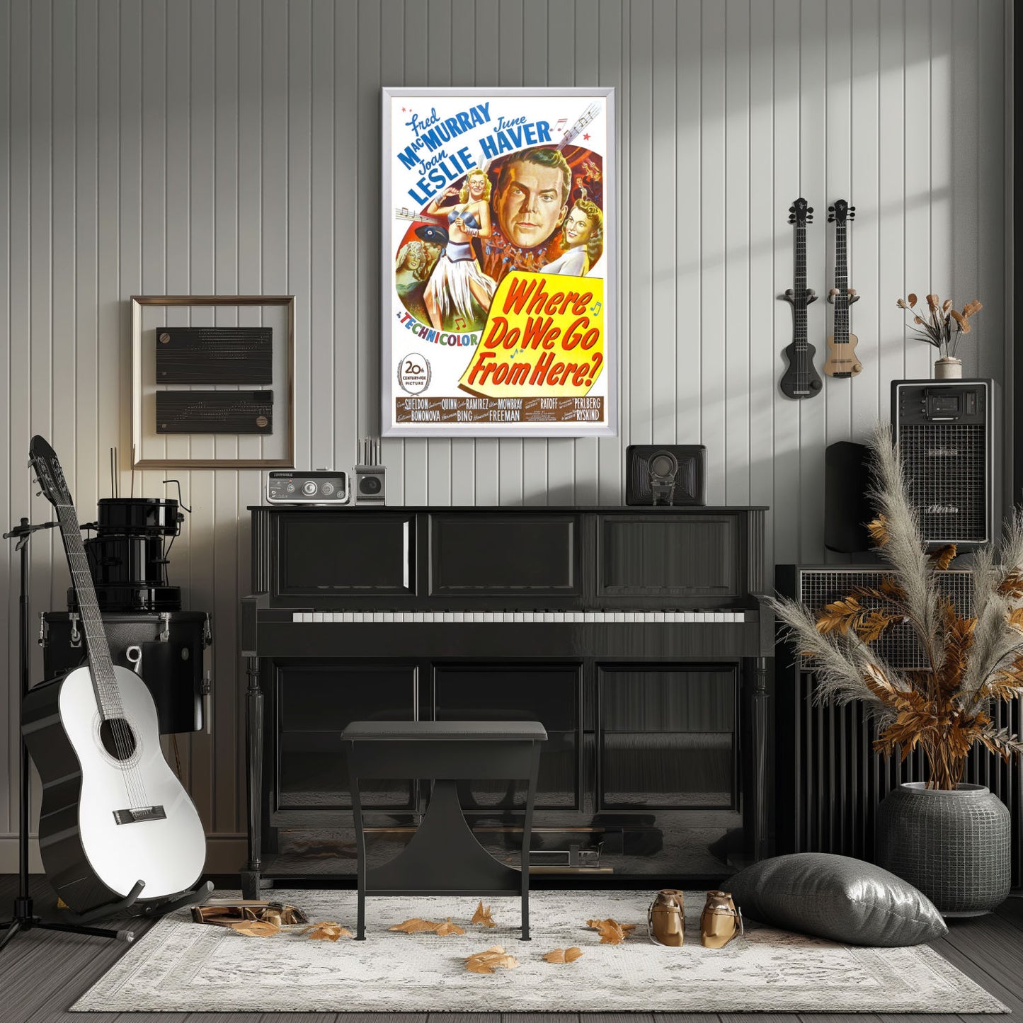 "Where Do We Go From Here?" (1945) Framed Movie Poster