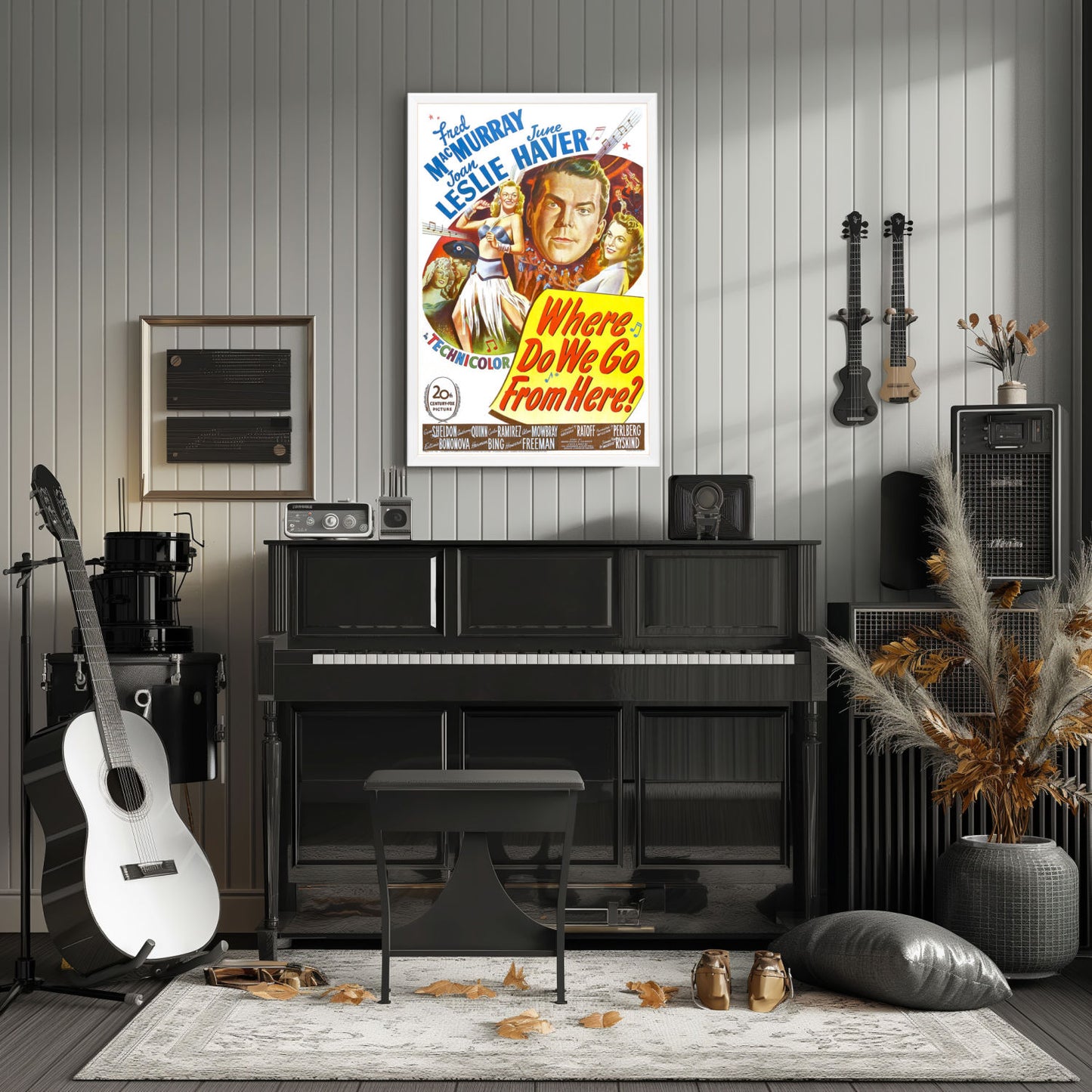 "Where Do We Go From Here?" (1945) Framed Movie Poster