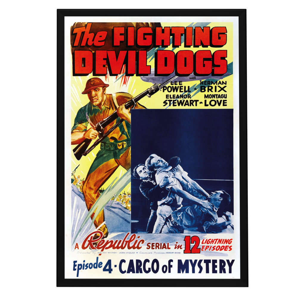 "Fighting Devil Dogs" (1938) Framed Movie Poster