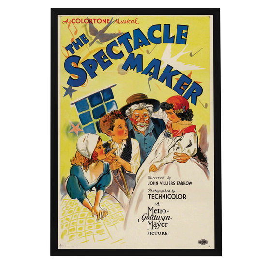 "Spectacle Maker" (1934) Framed Movie Poster