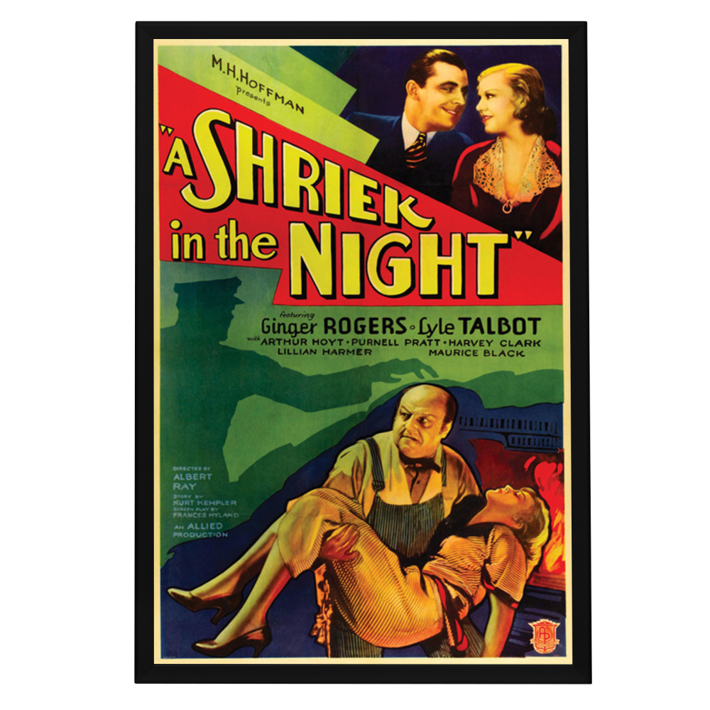 "Shriek In The Night" (1933) Framed Movie Poster