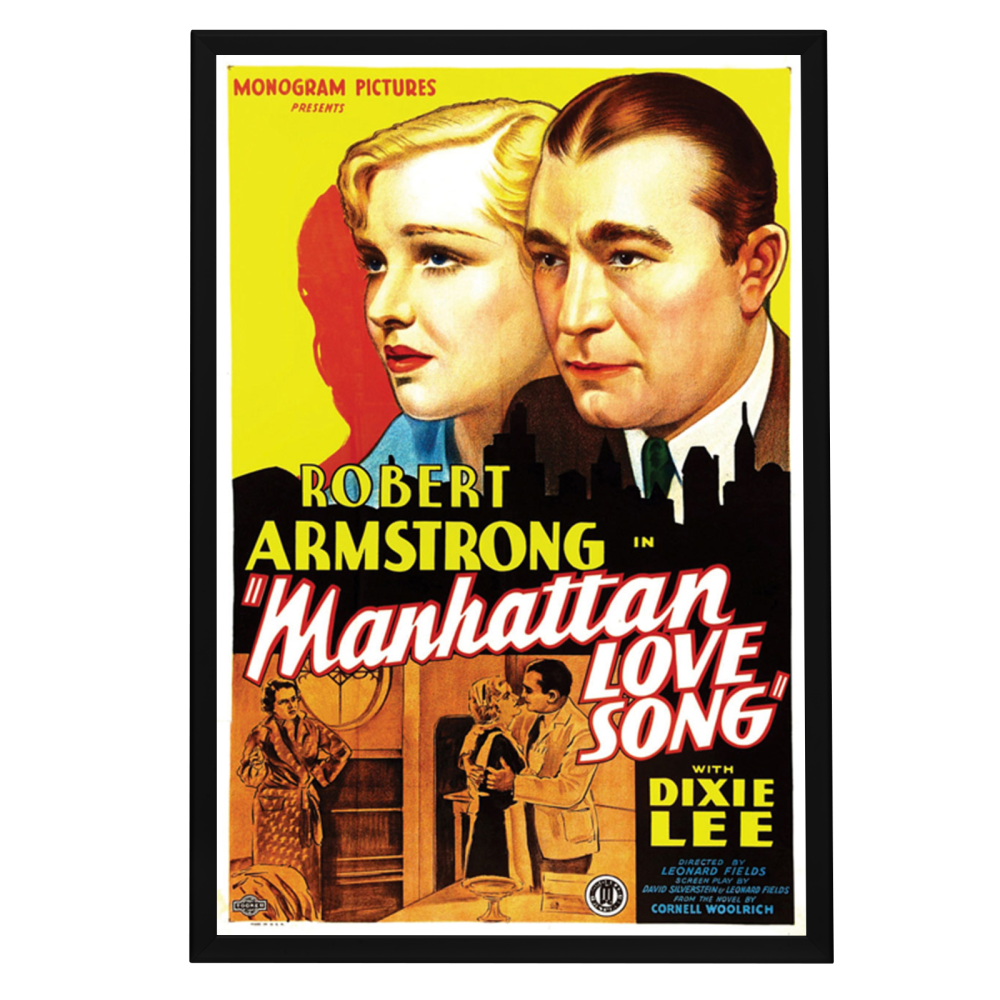 "Manhattan Love Song" (1934) Framed Movie Poster