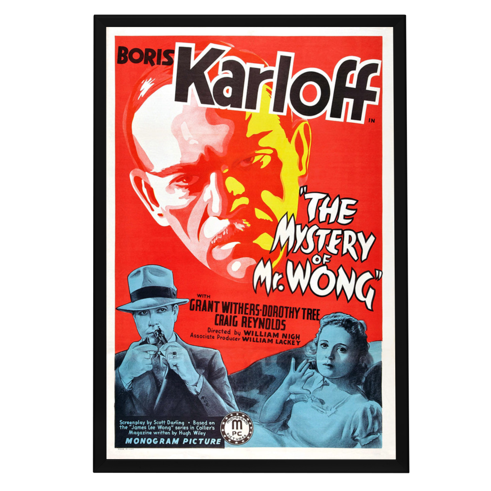 "Mystery Of Mr. Wong" (1939) Framed Movie Poster