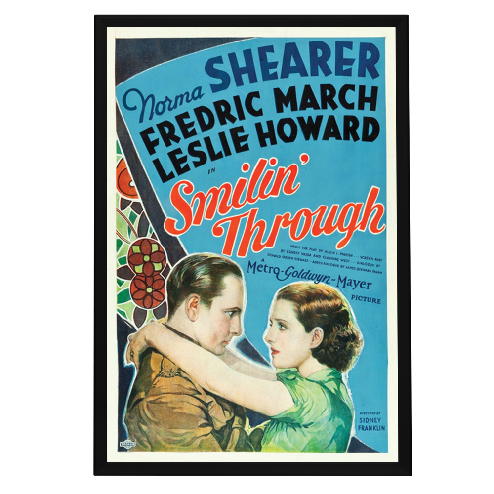 "Smilin' Through" (1932) Framed Movie Poster