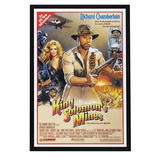 "King Solomon's Mines" (1985) Framed Movie Poster