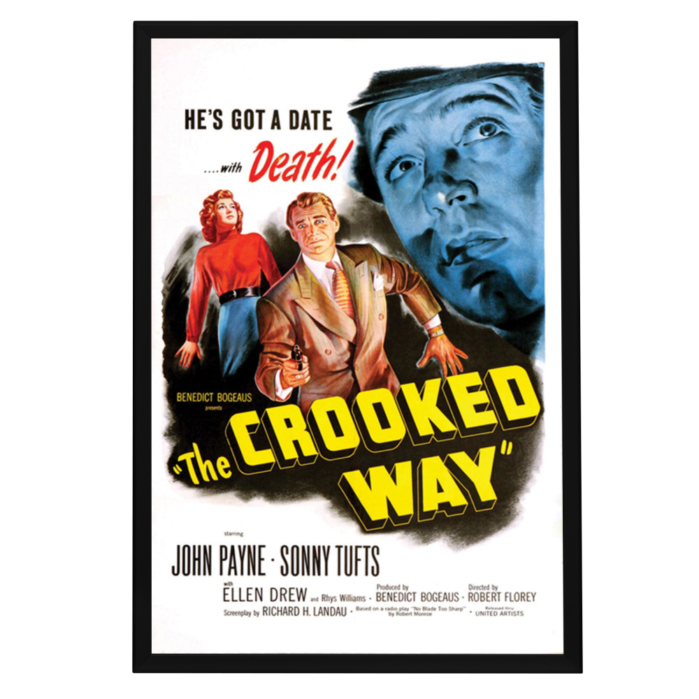 "Crooked Way" (1949) Framed Movie Poster