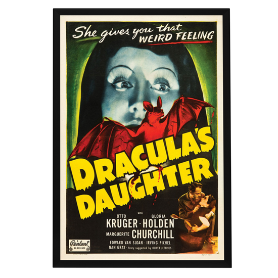 "Dracula's Daughter" (1936) Framed Movie Poster