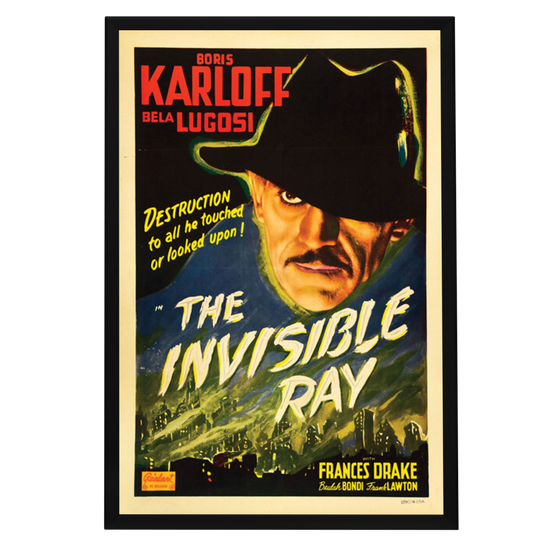 "Invisible Ray" (1936) Framed Movie Poster