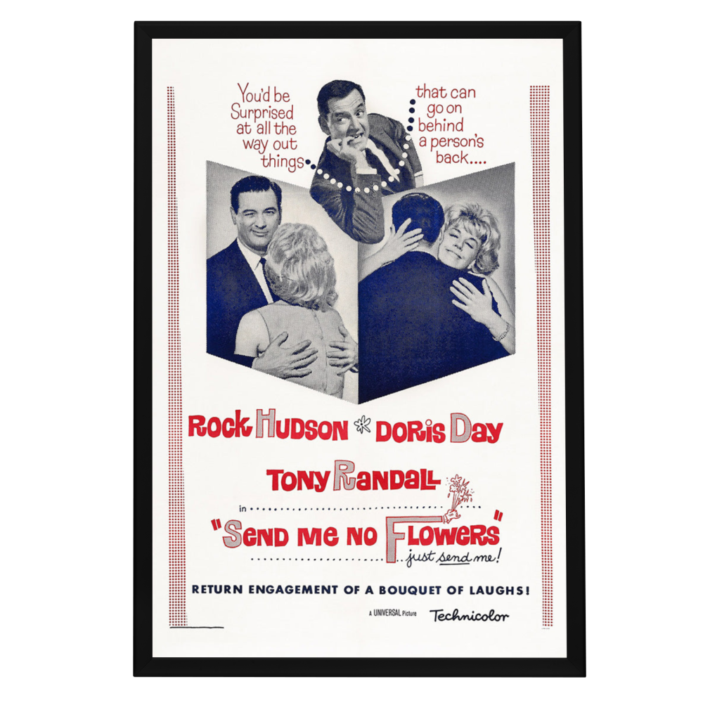 "Send Me No Flowers" (1964) Framed Movie Poster